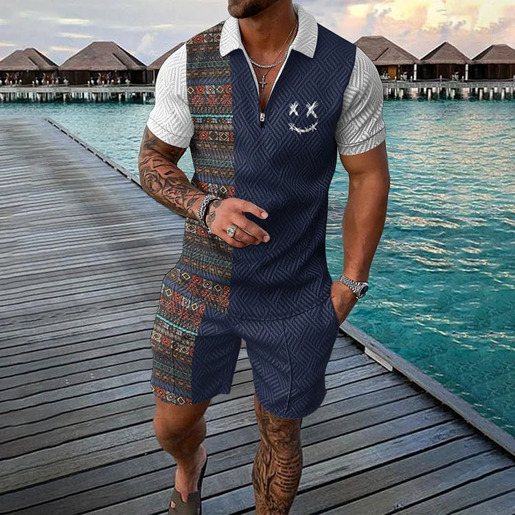 CALVIN | Polo Shirt With Shorts Set-4