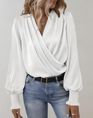 Adrianna | Sophisticated Long-Sleeve Blouse-4