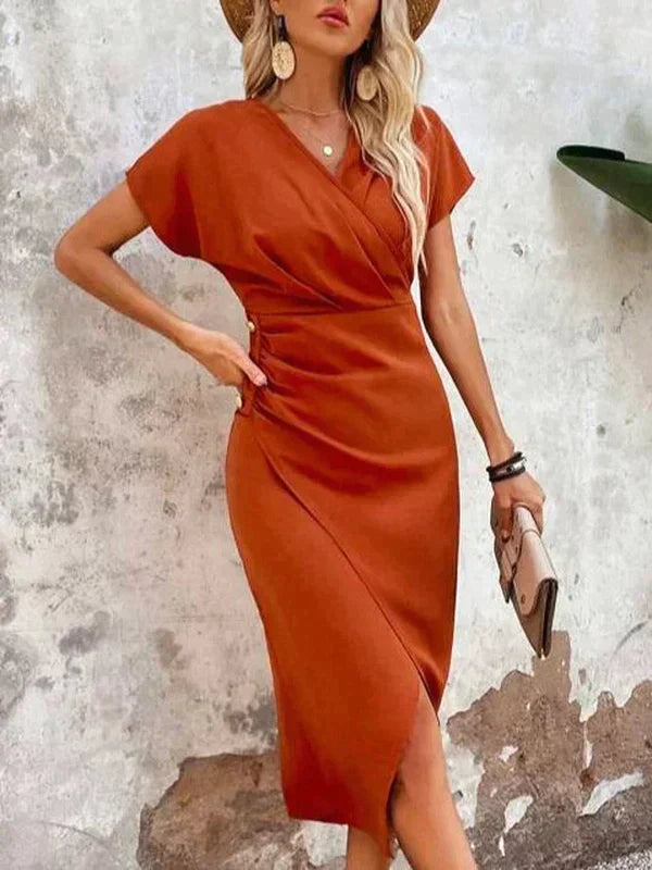 EMMA | Chic Party Dress with Stunning Front Slit-2