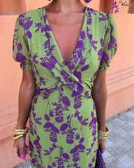 Hazel | Flattering Elegant Puff-Sleeve Dress-4