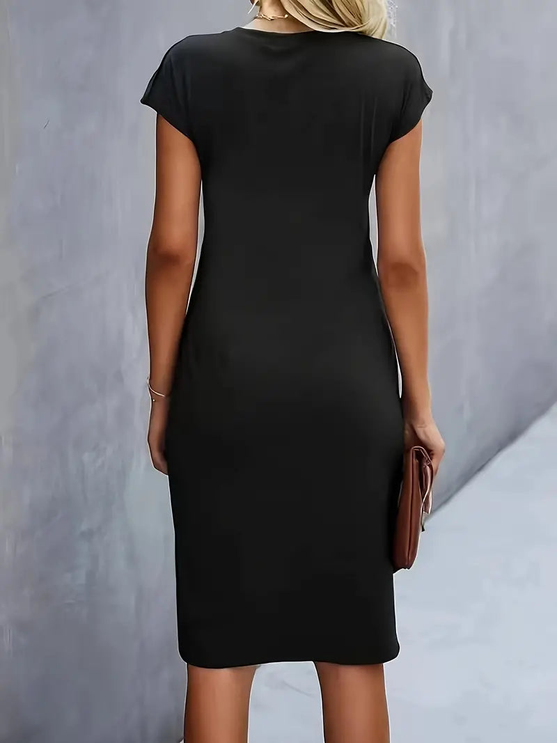 Ava | Chic Crew Neck Dress – Effortless Day-to-Night Sophistication-3