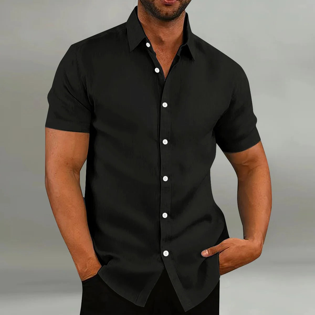 JADEN | Short Sleeve Shirt with Collar-6