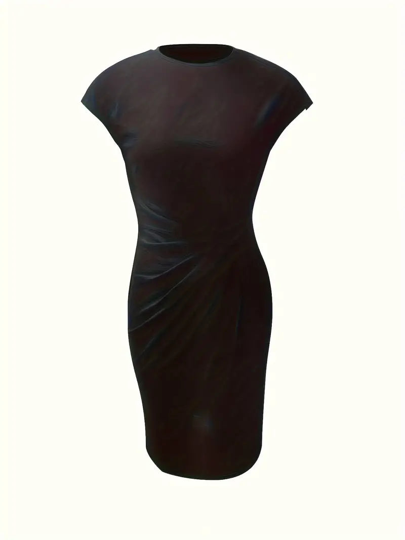 Ava | Chic Crew Neck Dress – Effortless Day-to-Night Sophistication-4