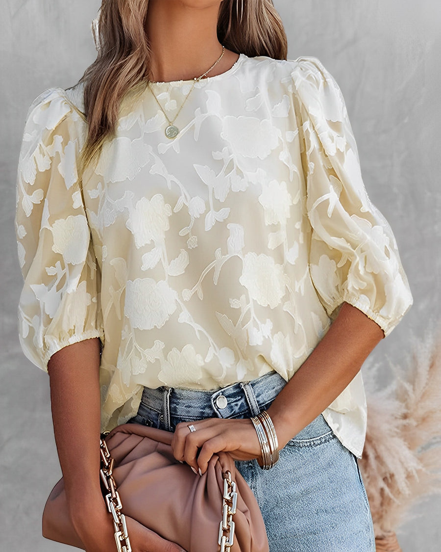 AIRLIE | Blouse with Puff Sleeve-6
