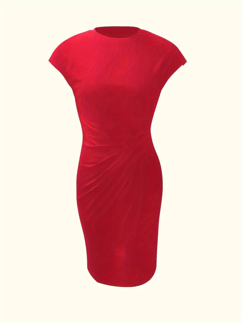 Ava | Chic Crew Neck Dress – Effortless Day-to-Night Sophistication-6