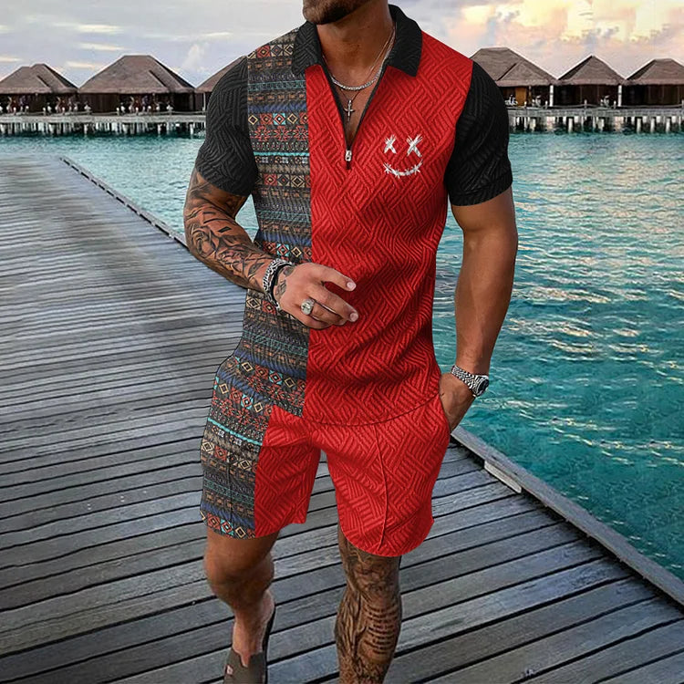 CALVIN | Polo Shirt With Shorts Set-3
