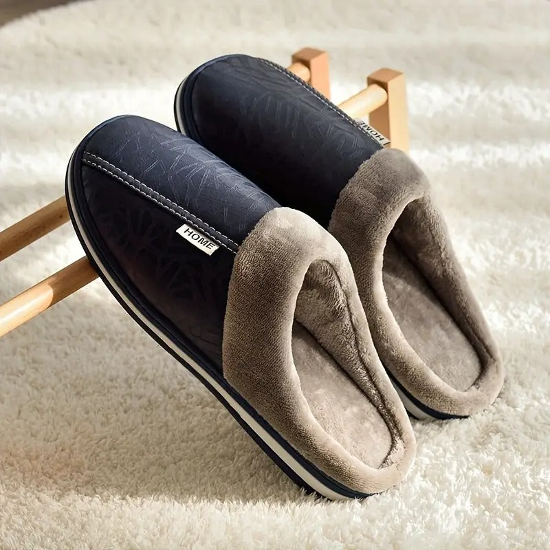 Chaussons d'intérieur pour hommes avec doublure chaude | Confortables et antidérapants