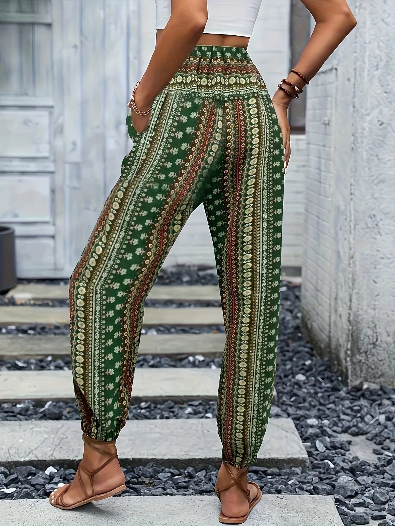 Viviana | Stylish High-Waist Printed Pants-6