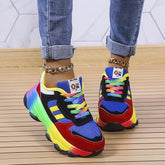 Melody | Vibrant Rainbow Design Shoes-1