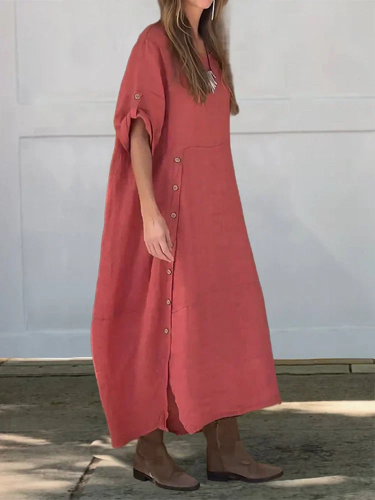 MABEL | Ultra-Comfortable Breathable Cotton Dress-2
