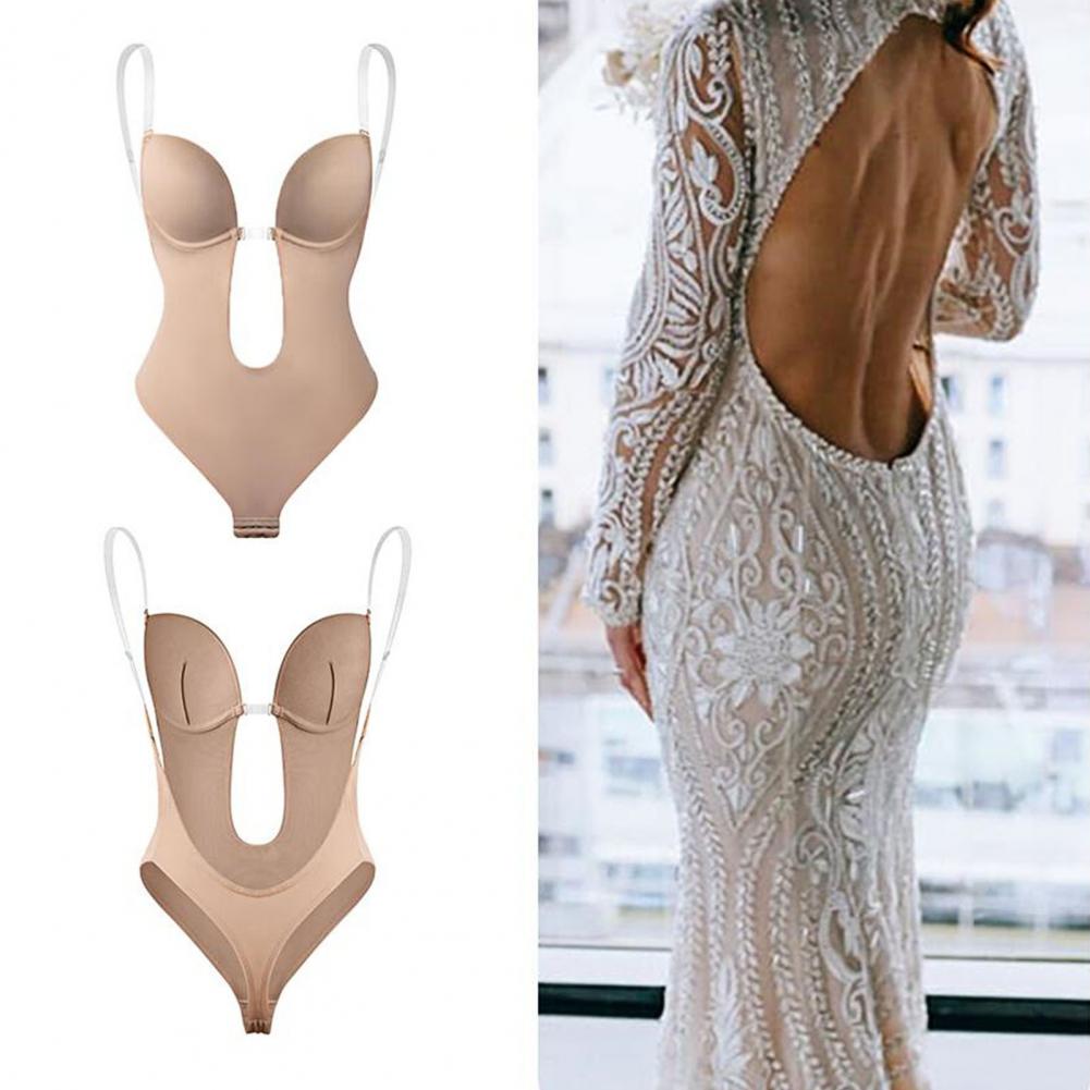 Deep V-Neck Shapewear Bodysuit - Ultimate Body Shaper for Flawless Silhouette-6