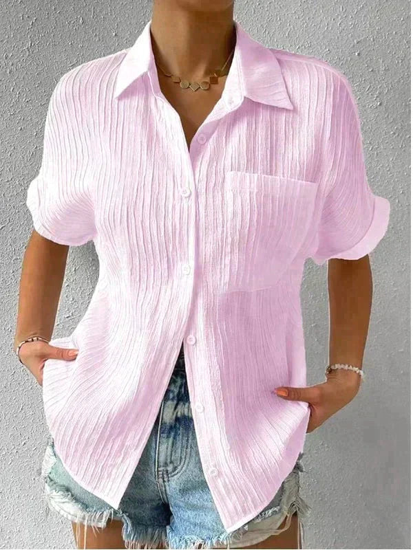 CHARLOTTE | Chic Short Sleeve Polo-5
