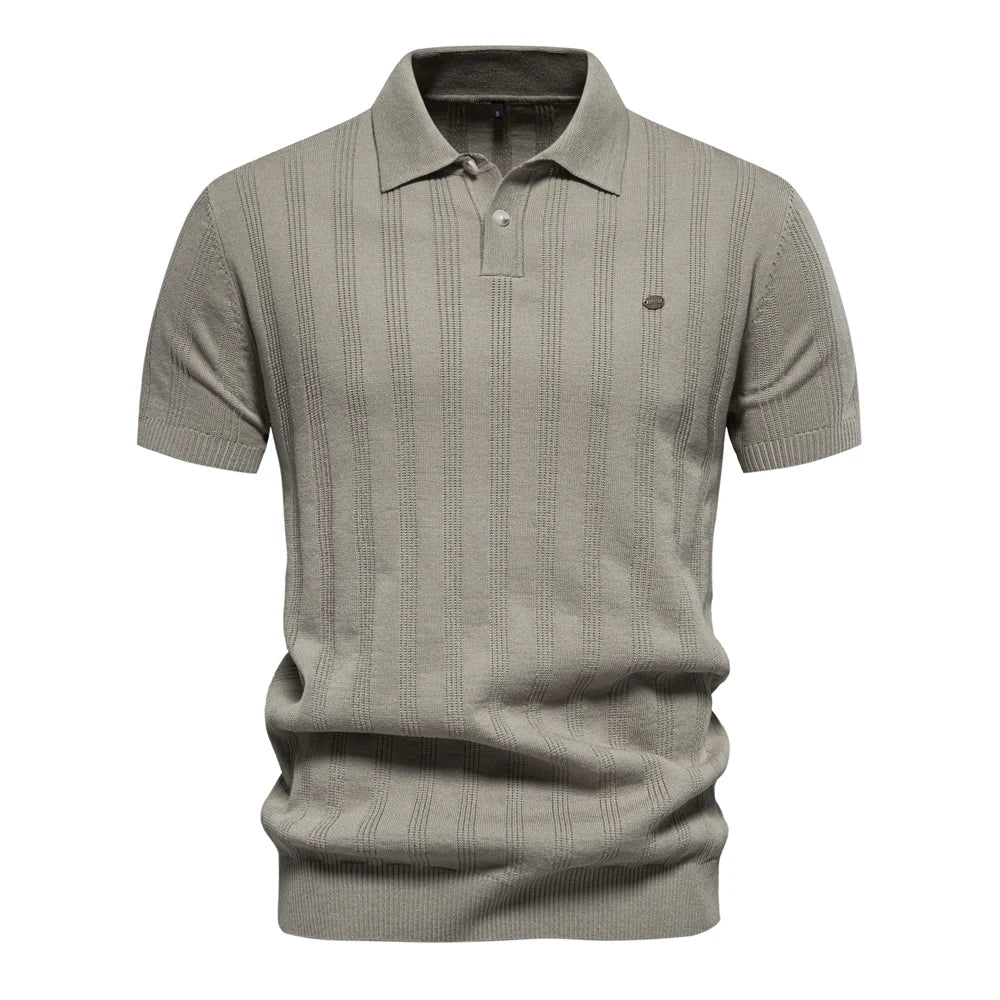 ZAIN | Stylish Men Polo Shirt Striped Pattern-4