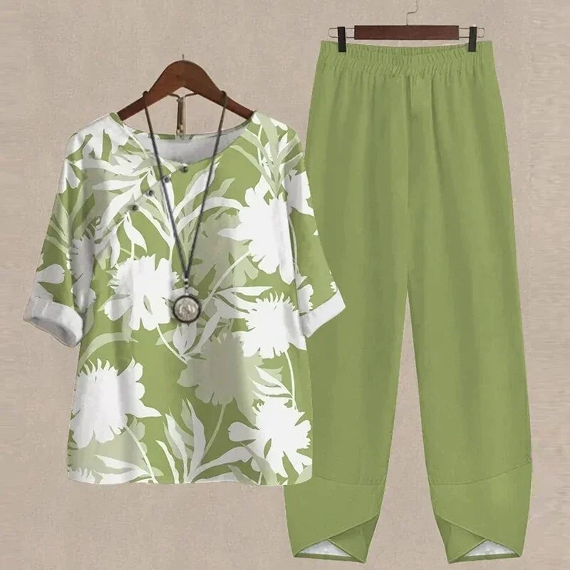 Eliza | Elegant Floral Two-Piece Set-4