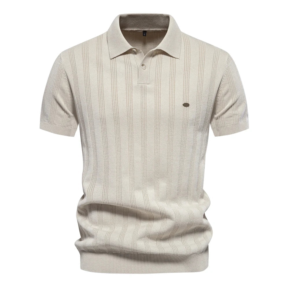 ZAIN | Stylish Men Polo Shirt Striped Pattern-1