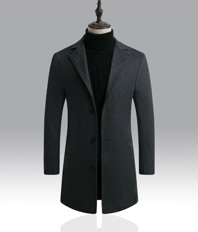 Felix | Timeless Single-Breasted Wool Coat with Elegant Collar-3