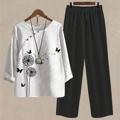 Eliza | Elegant Floral Two-Piece Set-2