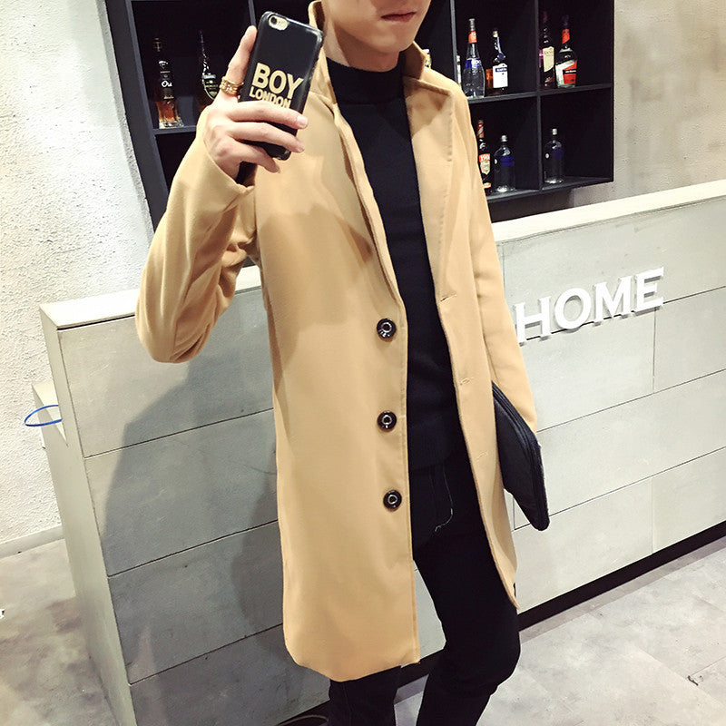 Felix | Timeless Single-Breasted Wool Coat with Elegant Collar-4