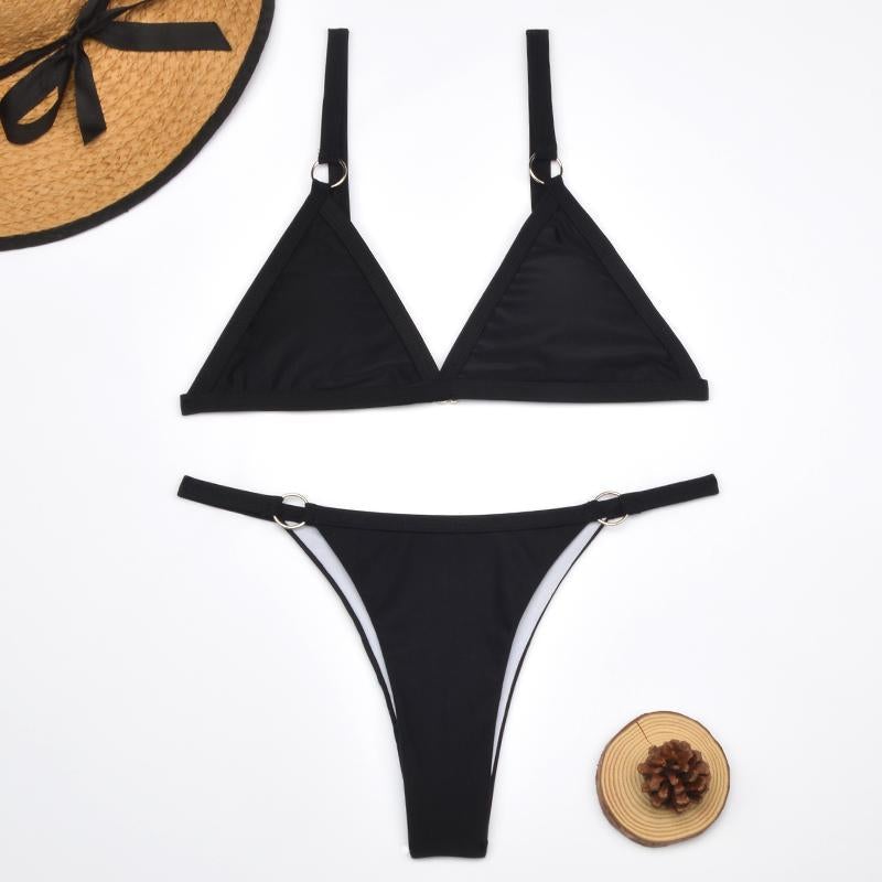 Bella | Chic Triangle Bikini Set for Summer Fun-5