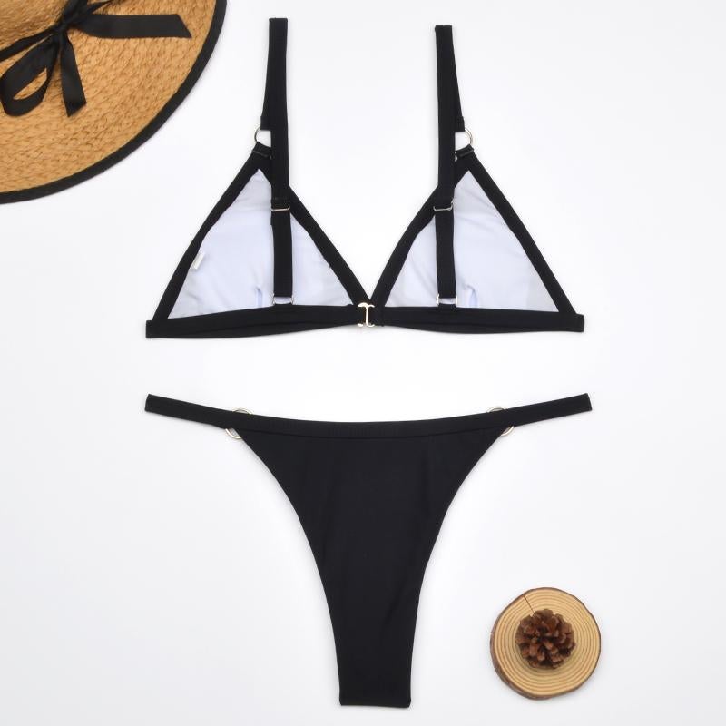 Bella | Chic Triangle Bikini Set for Summer Fun-6