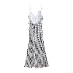 Polka-Dot-Eleganz Lagenkleid