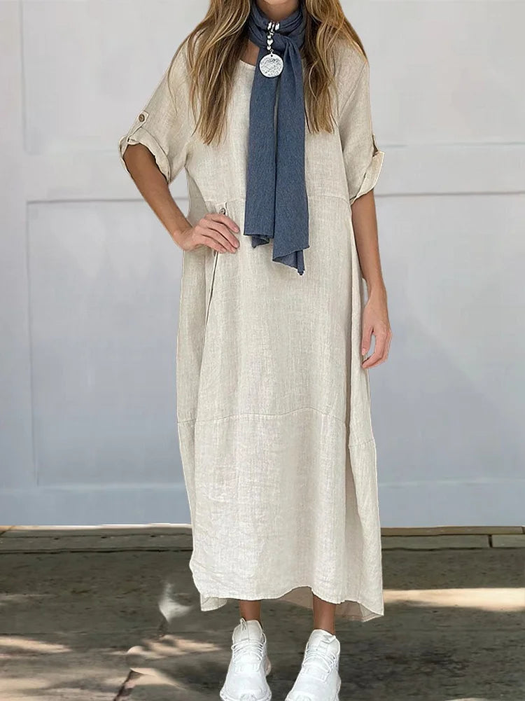 MABEL | Ultra-Comfortable Breathable Cotton Dress-5