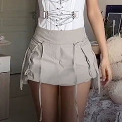 ALEXIA - The Avant-Garde Cargo Mini Skirt