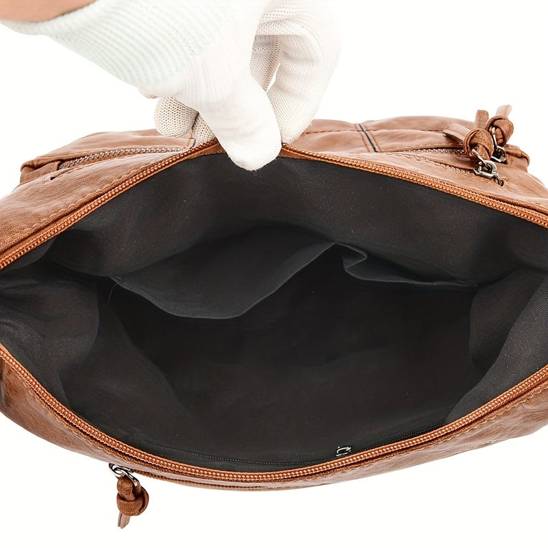 Chic Mila Vintage PU Leather Crossbody Bag 4