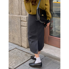 Sophisticated Split-Hem Maxi Skirt