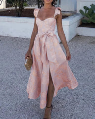 MARIANA | Refined long dress with ruffles-4