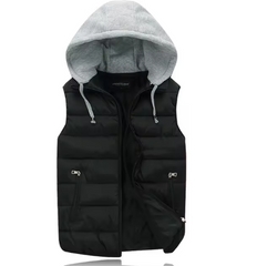 Ralph Bodywarmer | Casual light padded vest/jacket with removable hood for men-3