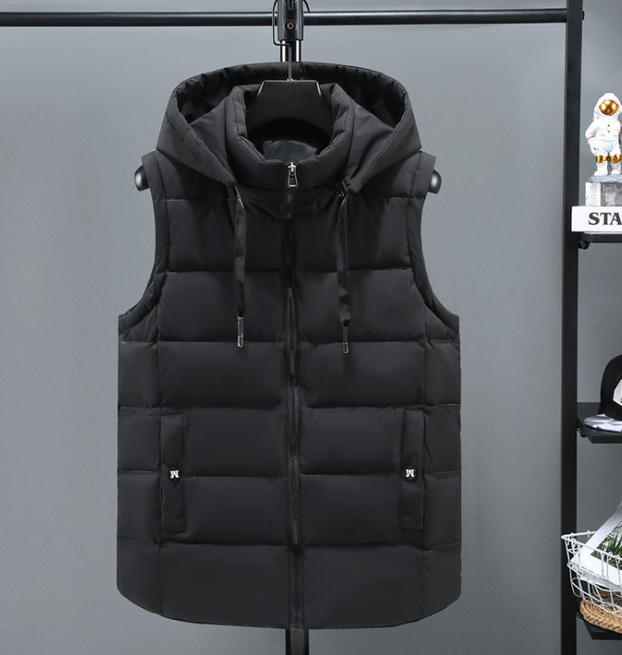 Glenn | Ultra-Warm Hooded Puffer Vest-1