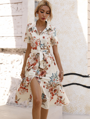 Sophia | Chic V-Neck Dress for Effortless Elegance-3