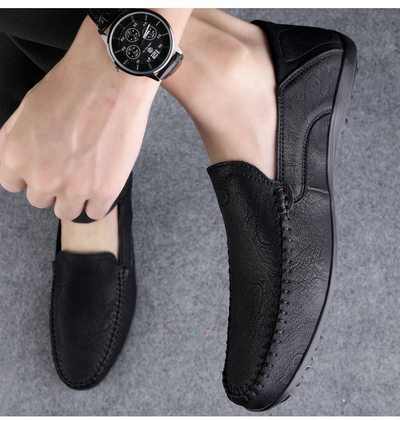 ENZO | Pu Leather Italian Loafers Men-4