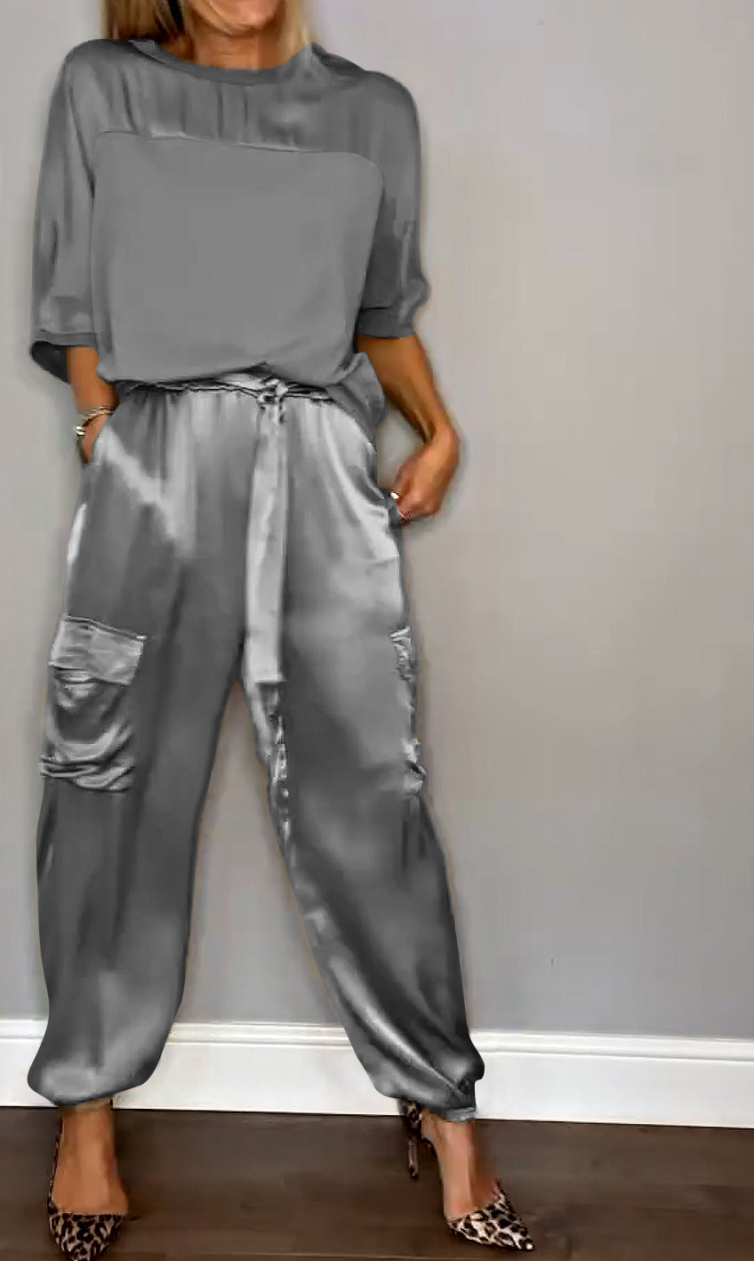 MIA | Women Suit Two Piece Satin-2