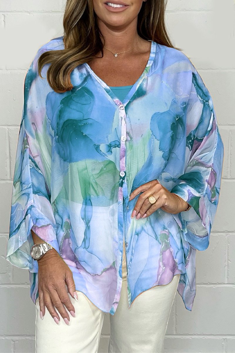 ZARA | Stylish Lightweight Printed Blouse-5