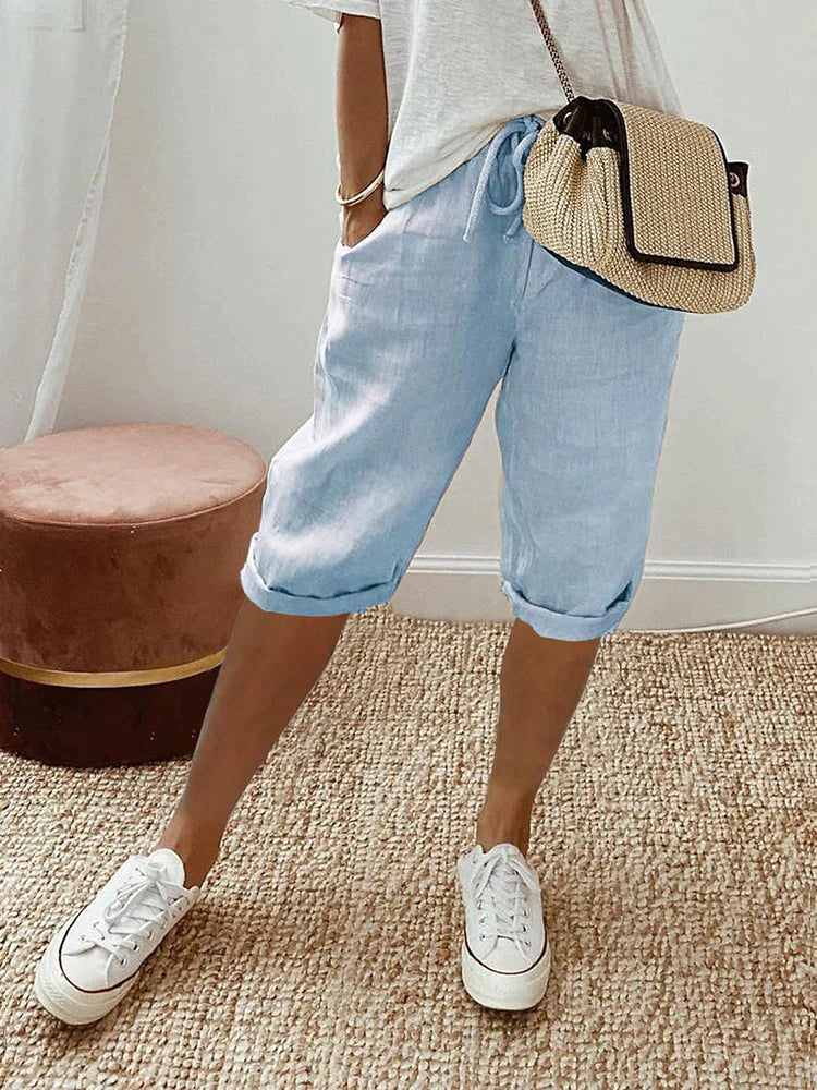 BELLA | Breathable Knee Length Pants for Women-5