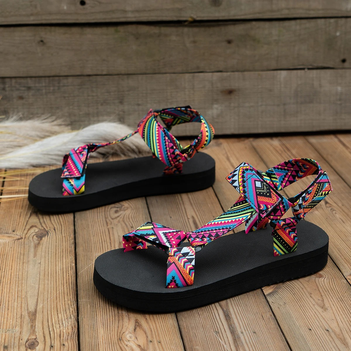 Luna | Women's Boho Style Beach Sandals-5