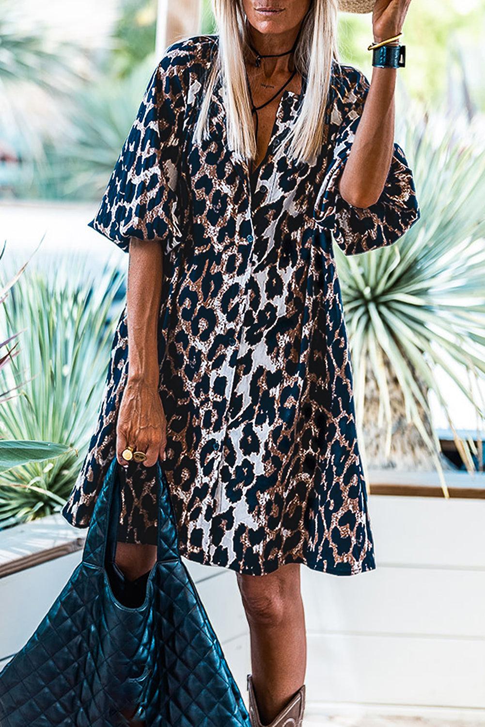 MILA | Chic Leopard Print Summer Dress for Effortless Style-1