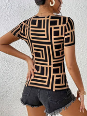 ANNA | Elegant T-shirt with neckline cut-3