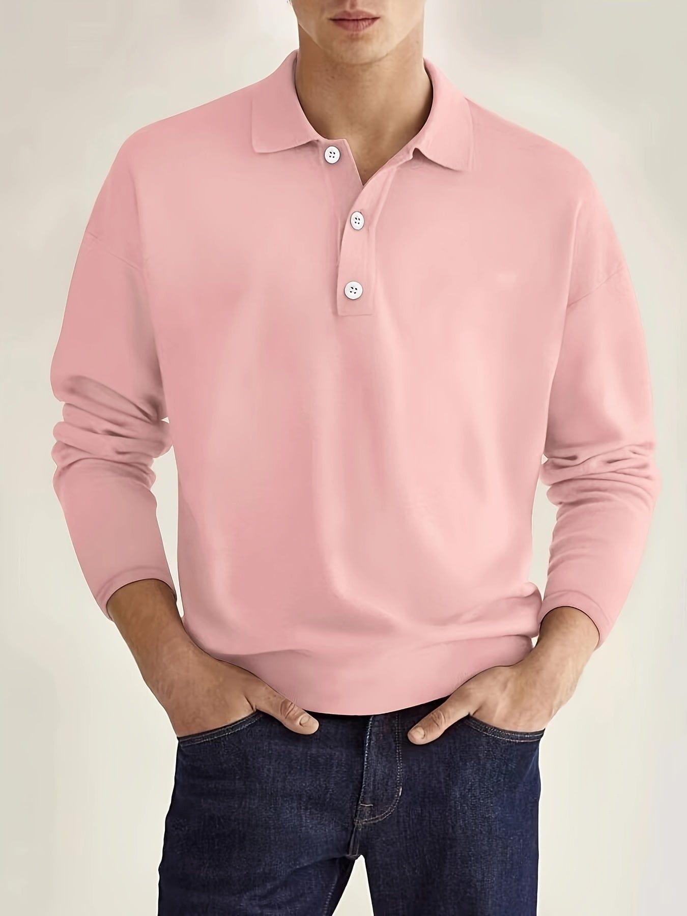 MARK | Long Sleeve Polo Shirt-1
