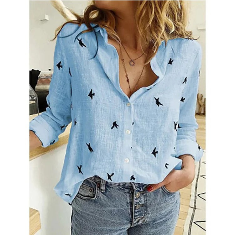 JENNIFER | Stylish and Casual Button-Down Blouse-1