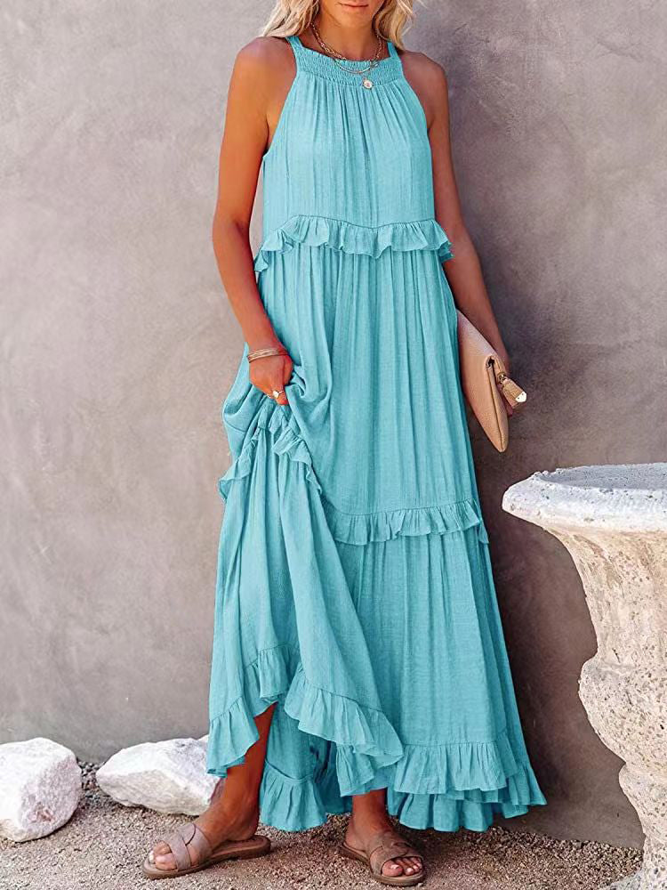 LunaGlam - Elegant Sleeveless Evening Dress-4