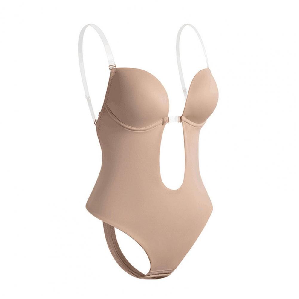Deep V-Neck Shapewear Bodysuit - Ultimate Body Shaper for Flawless Silhouette-3