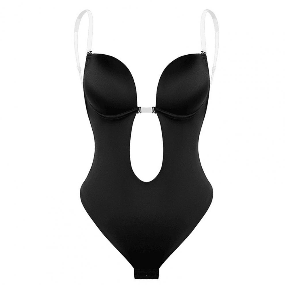 Deep V-Neck Shapewear Bodysuit - Ultimate Body Shaper for Flawless Silhouette-2