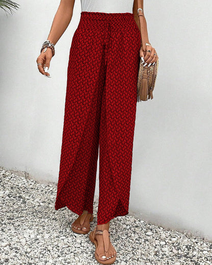 SUZY | Women's Pants with Geometric Print-6