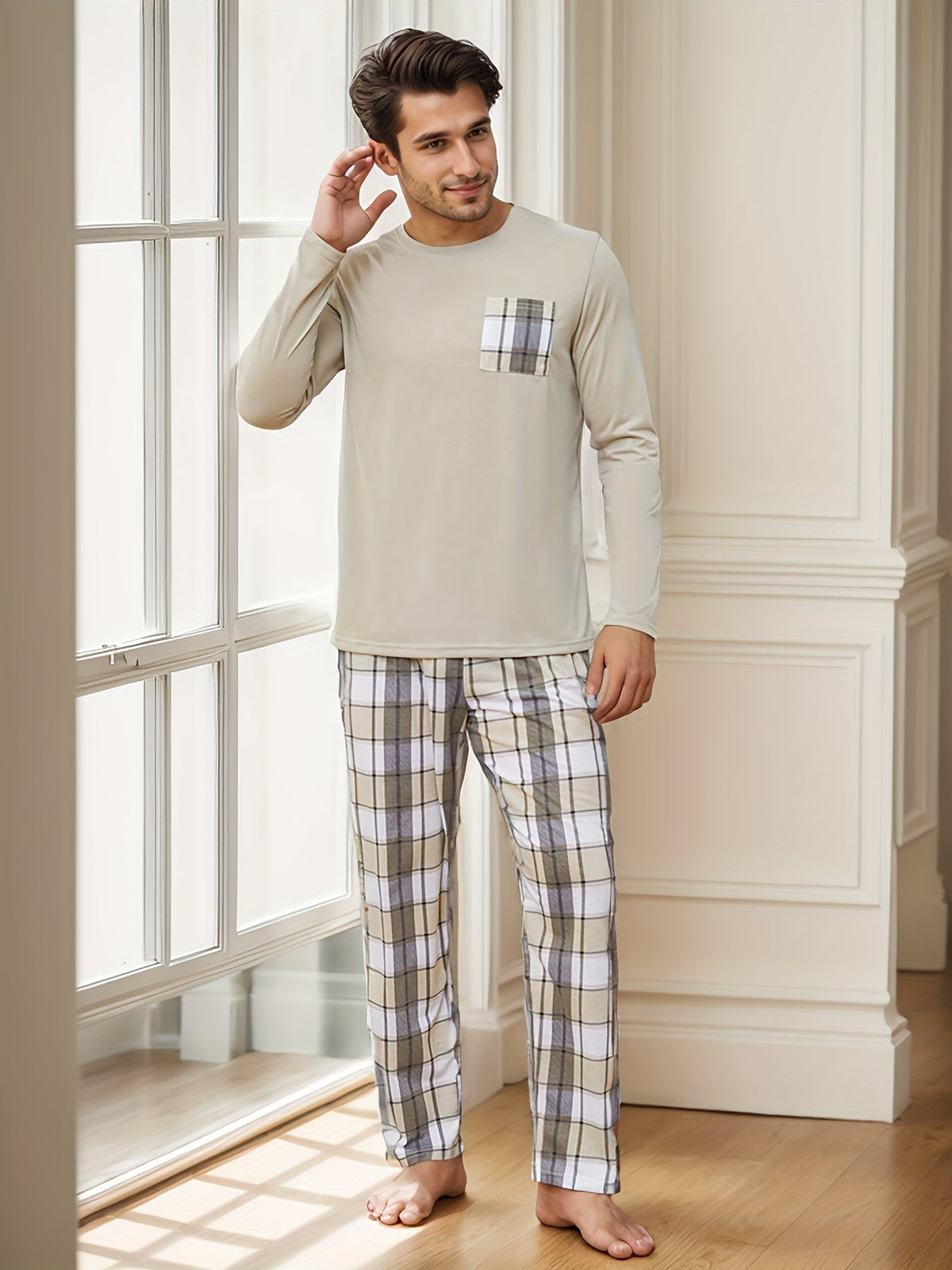 Elevate Your Comfort: WILLIAM Men's Luxe Pajama Set-1