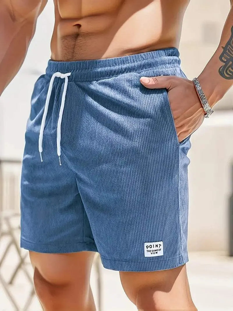  Men’s Casual Shorts - Breathable Lightweight Fabric - Elastic Waistband with Drawstring-6