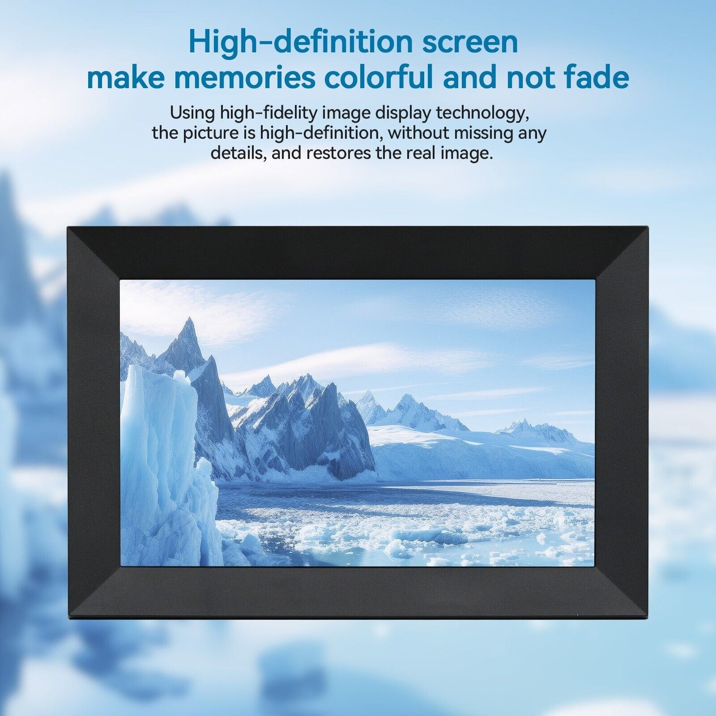 10.1-inch WiFi Digital Photo Frame with 1080P HD Touch Screen 4