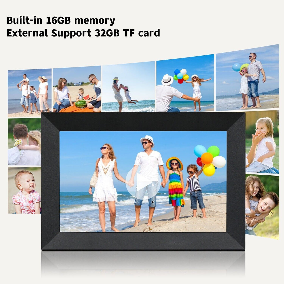 10.1-inch WiFi Digital Photo Frame with 1080P HD Touch Screen 6